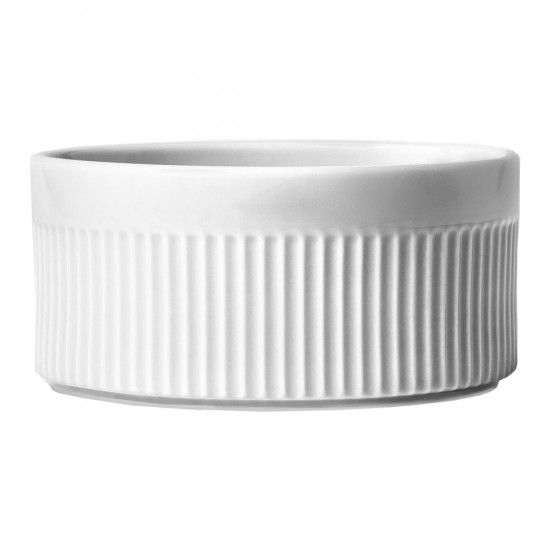 Ramekin 16cm 1,2 Litros Refratário Branco Porcelana Germer